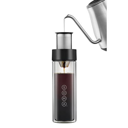 Soma bottle leak-proof flip-top lid ensures spill-free transport.