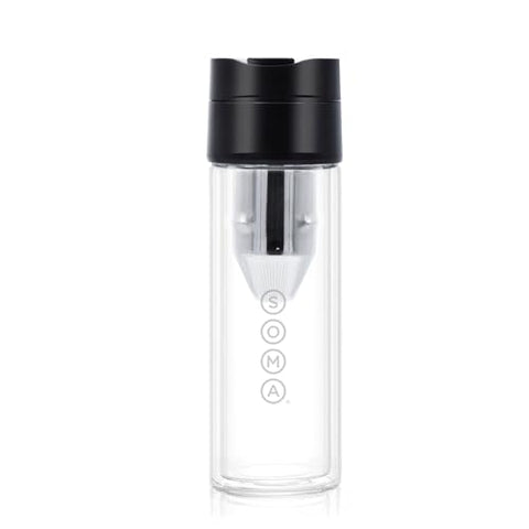 Soma bottle pour action demonstrates smooth flow for hot or cold beverages.