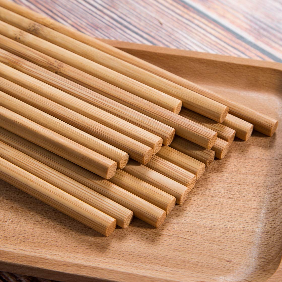 SOMOYA bamboo chopsticks are dishwasher-safe for convenient cleaning