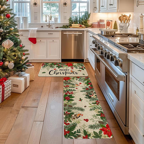Sonalied mats suitable for indoor spaces and holiday setup use.