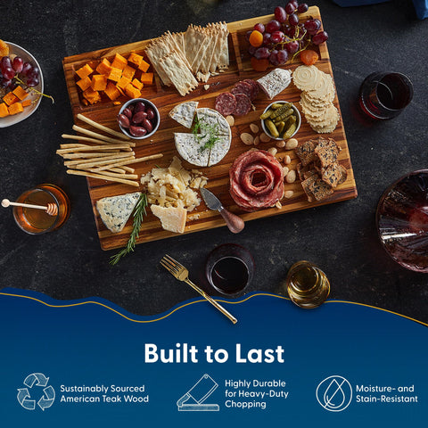 Bradbury smooth surface supports precise slicing and easy prep.