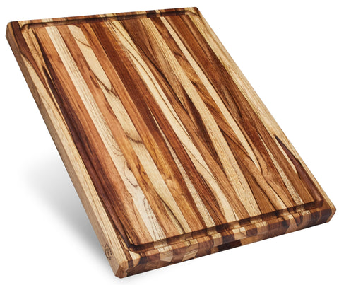 Sonder Los Angeles Bradbury teak edge grain board for daily prep.