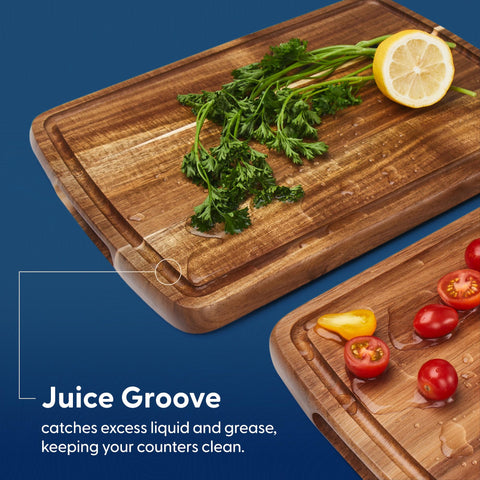 Sonder Los Angeles Doheny acacia wood cutting board highlights natural grain and color depth