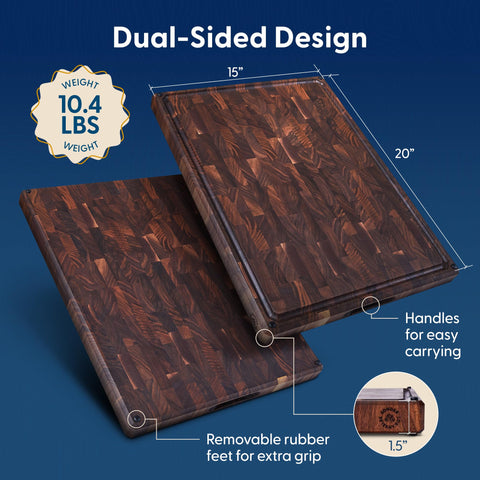 Welton black walnut surface adds warmth and hygienic appeal for daily use