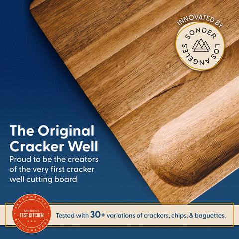 Sonder Los Angeles Winsome Acacia board highlights stylish charcuterie display