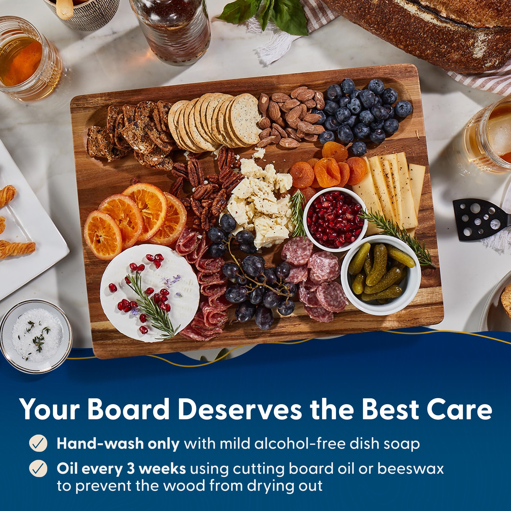 Sonder Los Angeles Winsome Acacia board suitable for versatile kitchen prep