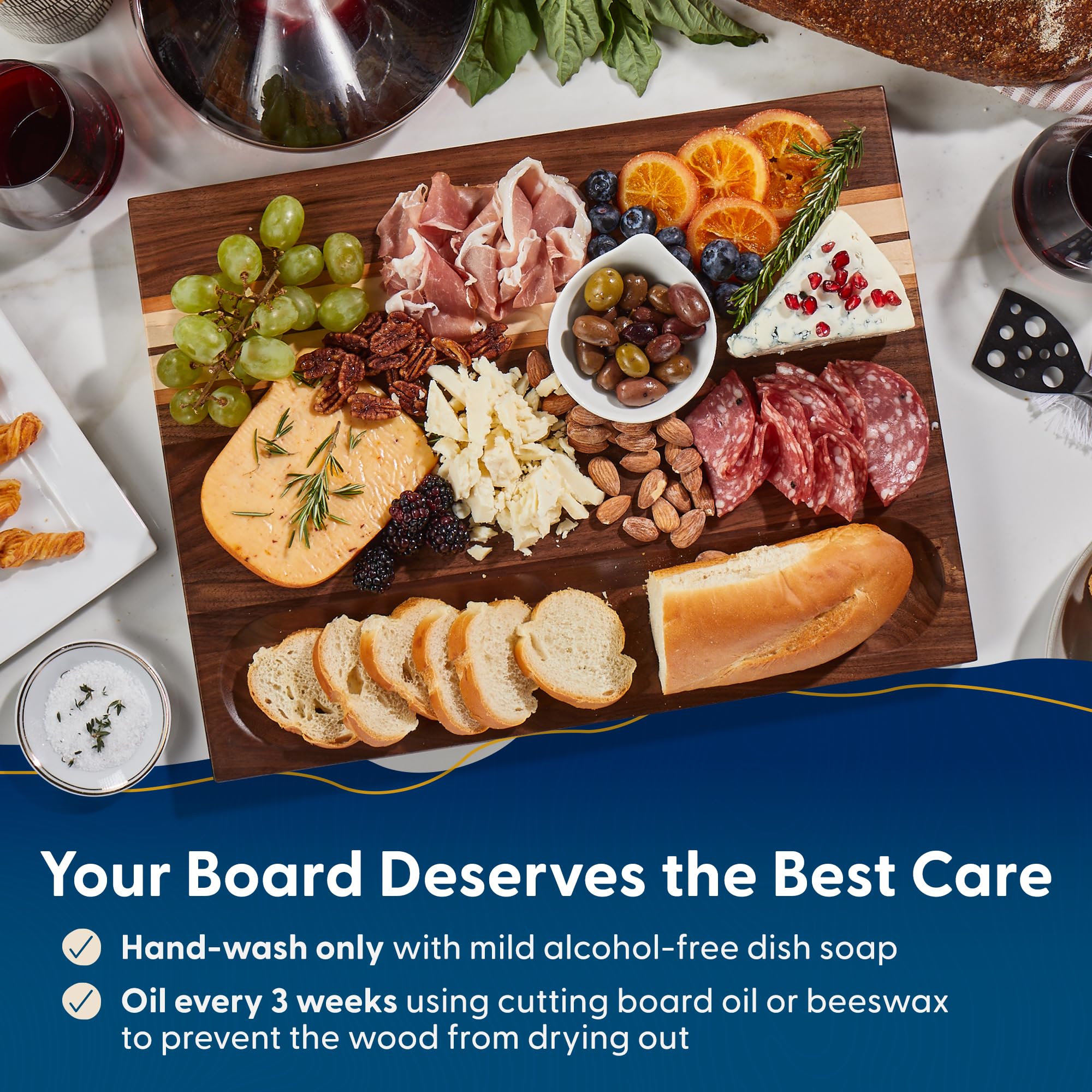 Sonder Motley kitchen-use cutting board withstands daily prep and precise slicing.