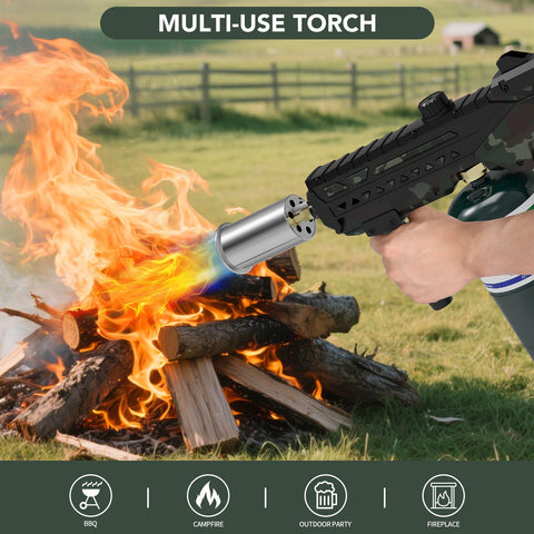 Sondiko torch front handle design allows comfortable two-handed operation during meals