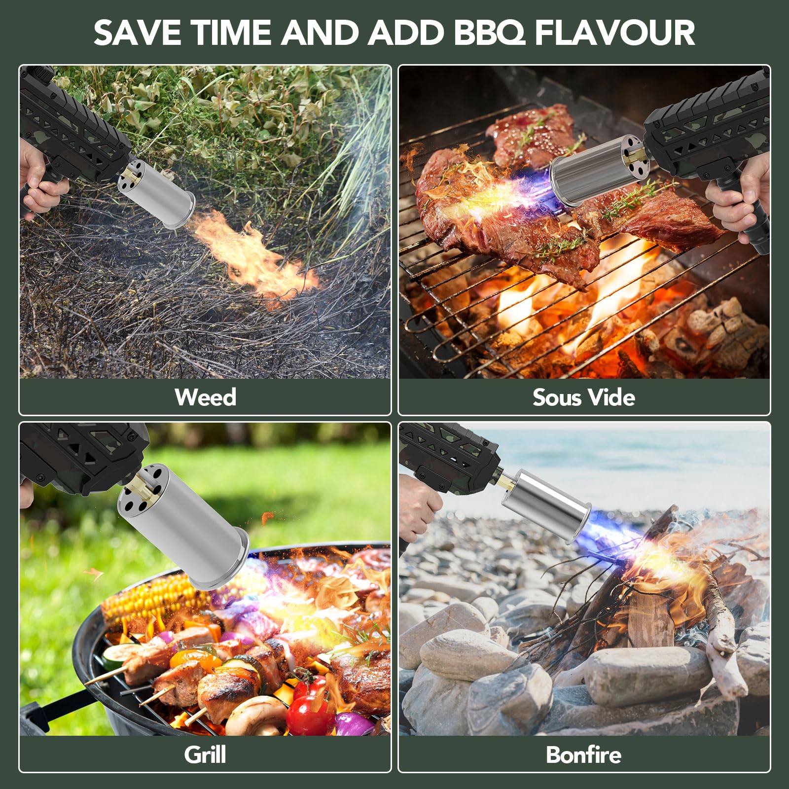 Sondiko gift-ready cooking torch for cooks and hobbyists