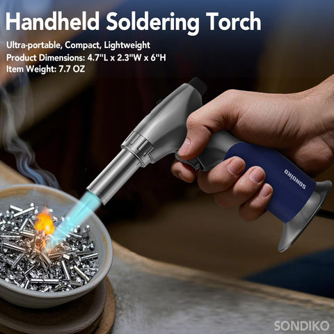 Sondiko durable aluminum body in a compact, easy-to-hold design.