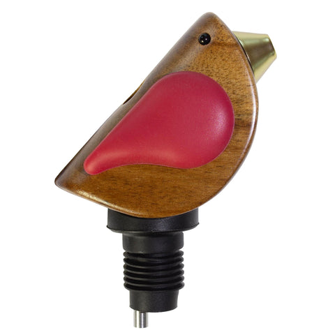 Songbird Specialties wine pourer sings while pouring with airtight seal.