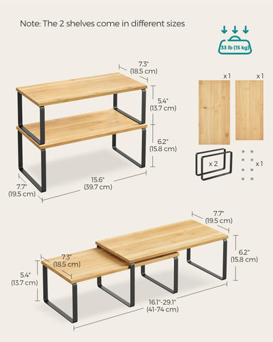 SONGMICS bedroom desk organizer keeps a tidy, productive workspace.