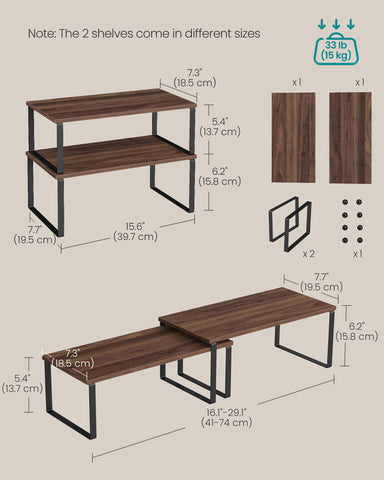 SONGMICS bedroom desk organizer keeps essentials tidy and accessible.