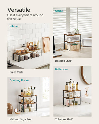 SONGMICS modular layout shows versatile configurations like stacked or L-shaped setups.