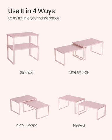 SONGMICS metal and engineered wood construction for sturdy display in dining room