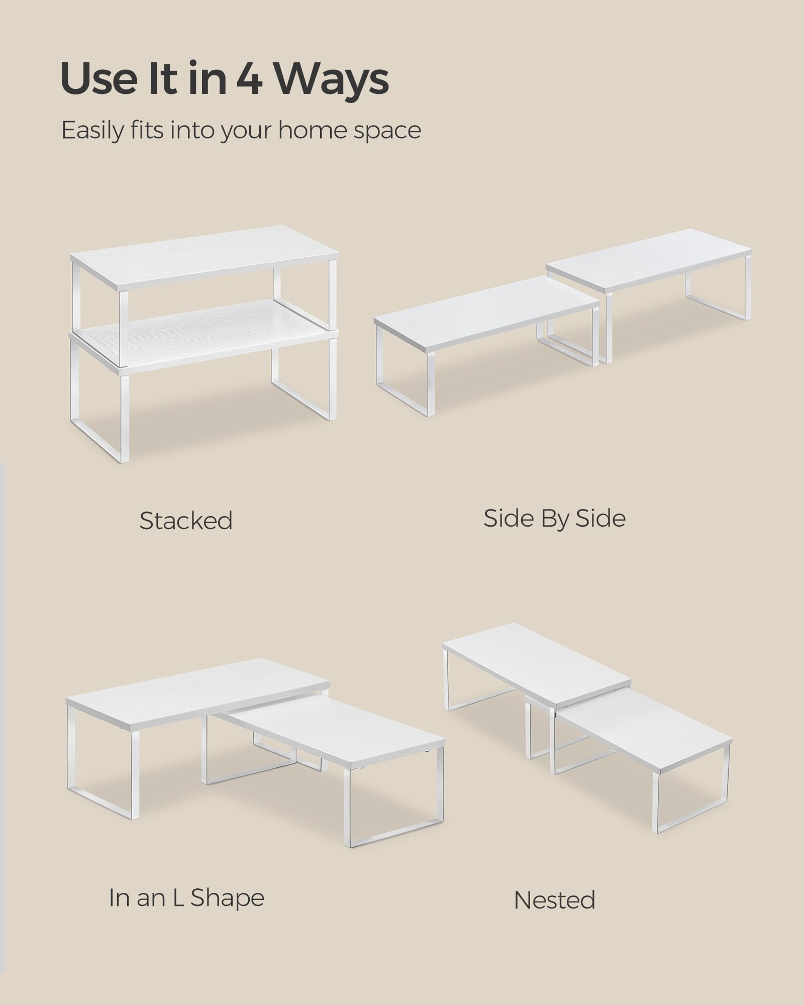 SONGMICS easy assembly instructions enable quick setup.