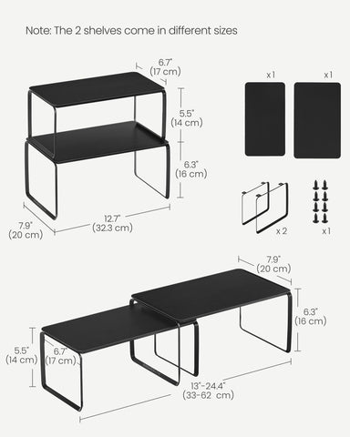 Songmics Home bamboo cabinet shelf being assembled shows easy setup and sturdy frame