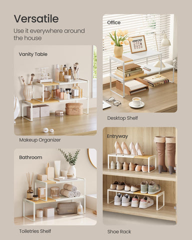 SONGMICS HOME easy assembly shelf helps you start organizing quickly