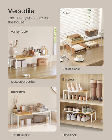 Songmics Home durable shelf supports spices, jars, and compact appliances