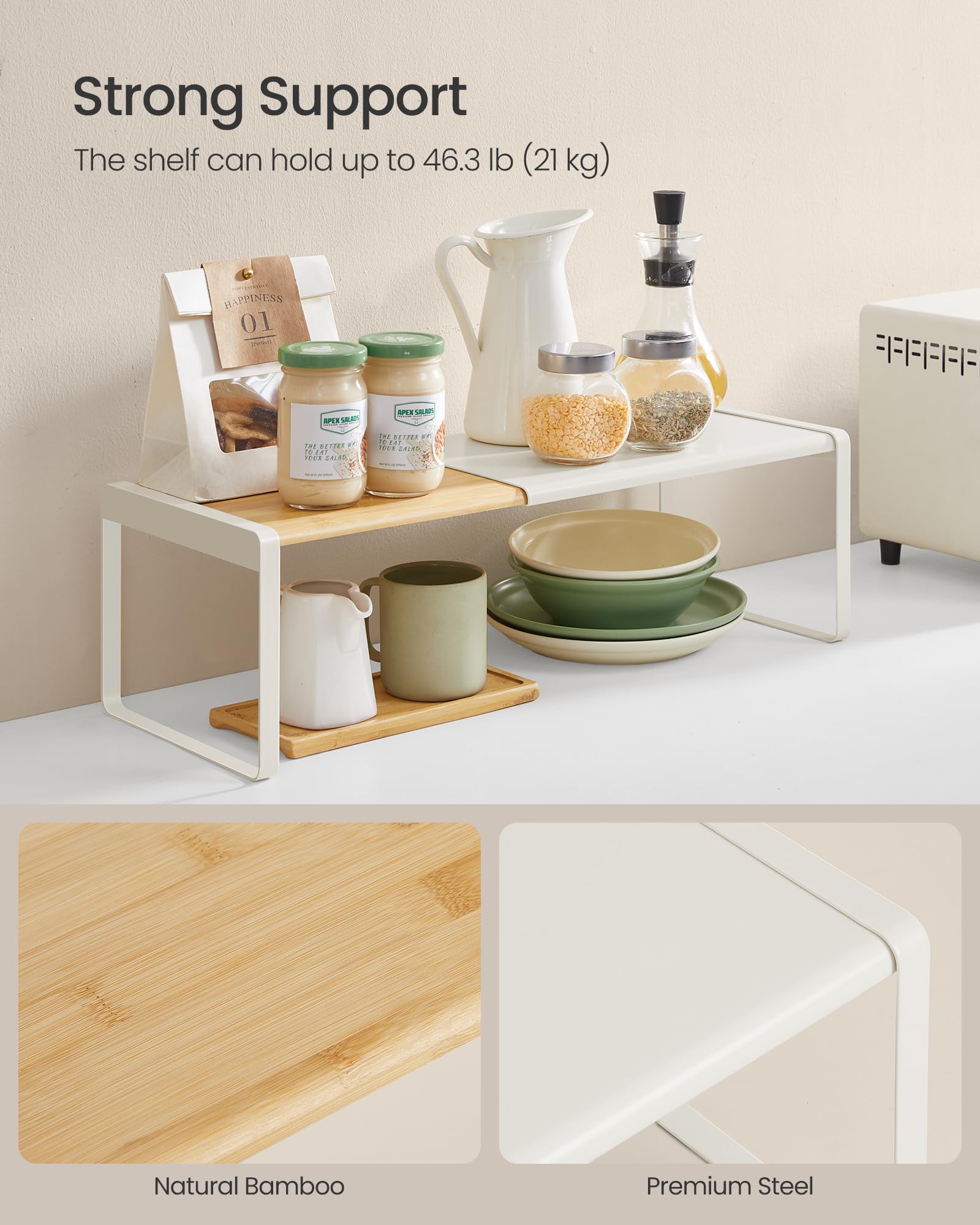 Songmics Home easy assembly design lets you start organizing quickly