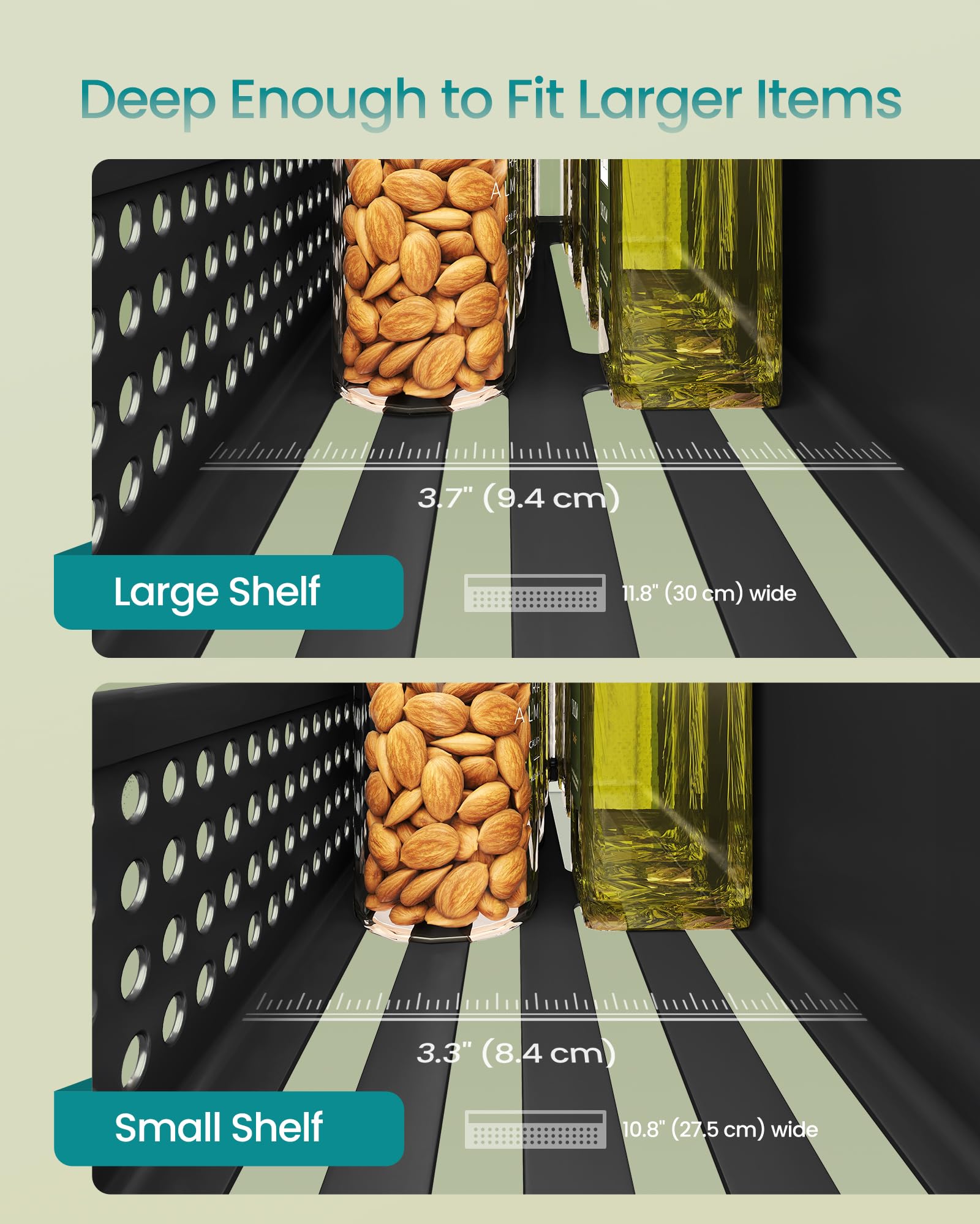 Songmics versatile rack sticks to microwaves and metal surfaces for quick organization