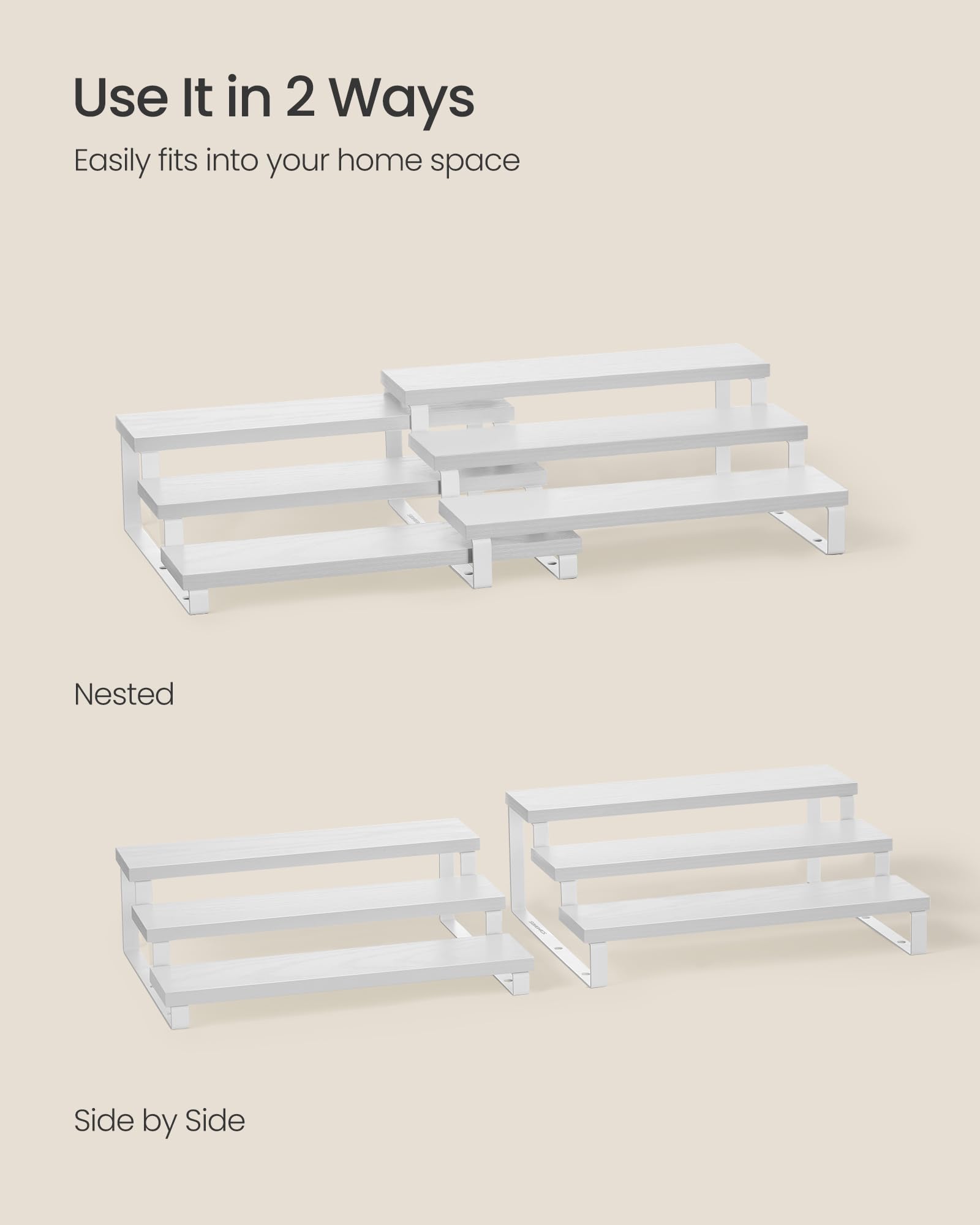 SONGMICS perfume organizer stand supports up to 4.4 lb per tier