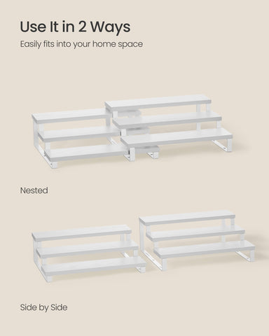 SONGMICS perfume organizer stand supports up to 4.4 lb per tier