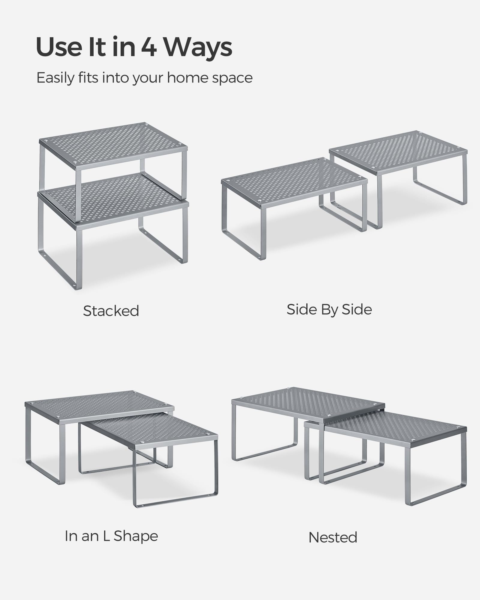 Songmics Spice Racks countertop display boosts kitchen organization