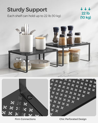 SongMICS spice racks displayed on a countertop for easy access