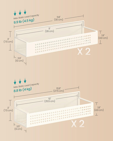 Songmics perforated front panel detail highlighting modern style and visibility