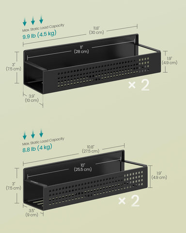 Songmics vented bottom slots help keep contents fresh