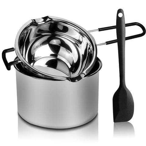SONGZIMING double boiler 600ml top view for gentle chocolate melting.