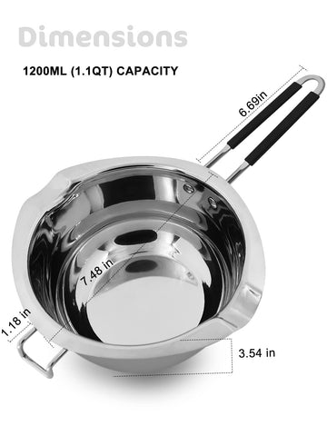 SONGZIMING lid and handle provide safe, controlled melting.