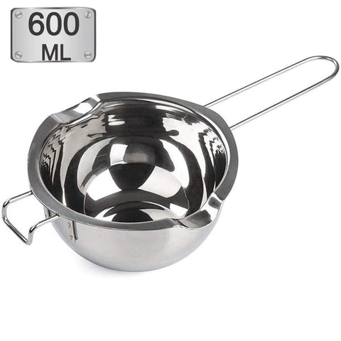SONGZIMING stainless steel double boiler with 600ml capacity for gentle chocolate melting.