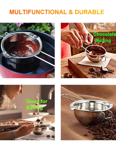 SONGZIMING versatile 600ml boiler works for small batches of sauces and candles.