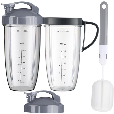 Sonkettek Nutribullet 32oz cup with lid for smooth blends and on-the-go convenience.