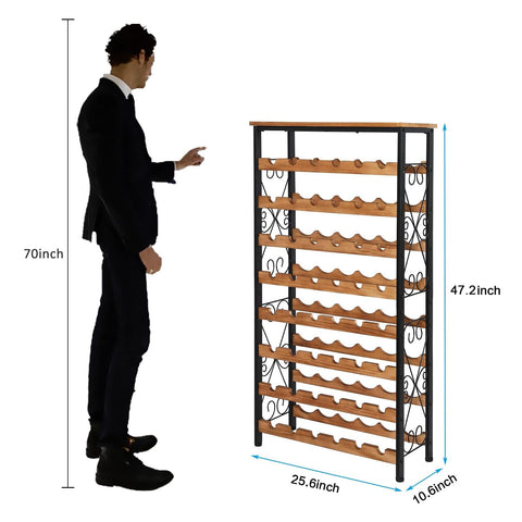 Sonyabecca wine rack assembly image demonstrates simple setup and stable construction.