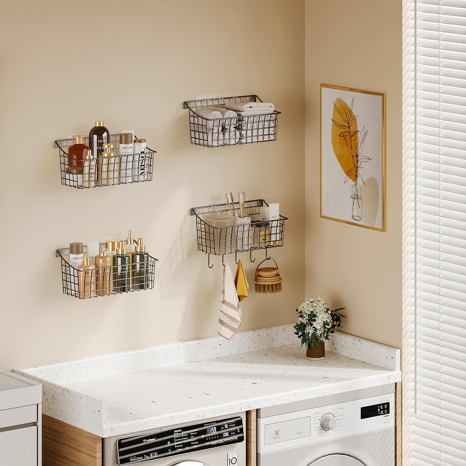 Sonyabecca adhesive stickers demonstrate wall-friendly mounting on tile or glass