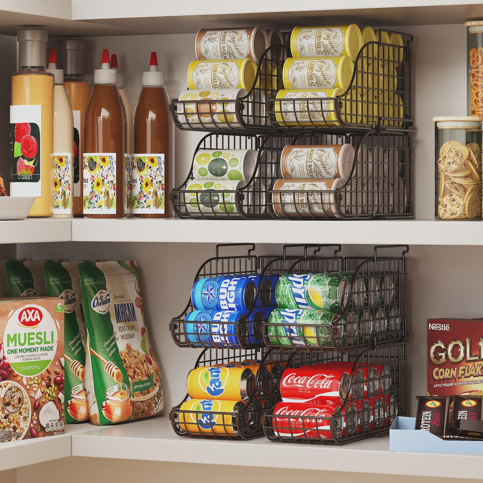 Sonyabecca compact 6-pack helps maximize vertical storage in tight spaces.