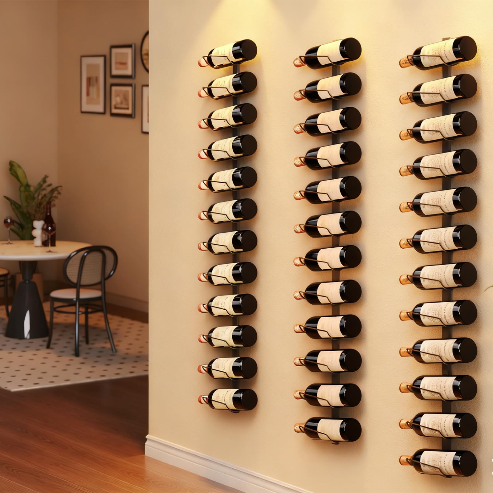 Sonyabecca wall rack doubles as a towel holder for flexible kitchen or bath use