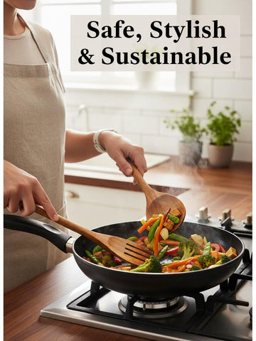 Soomgyeol teak set packaged gift-ready for cooking enthusiasts.