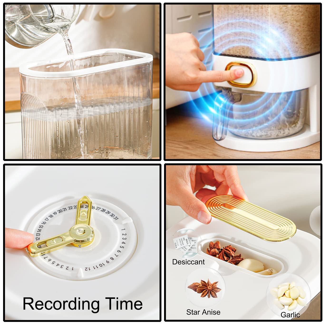 Sooyee built-in fresh box guards against moisture and pests.