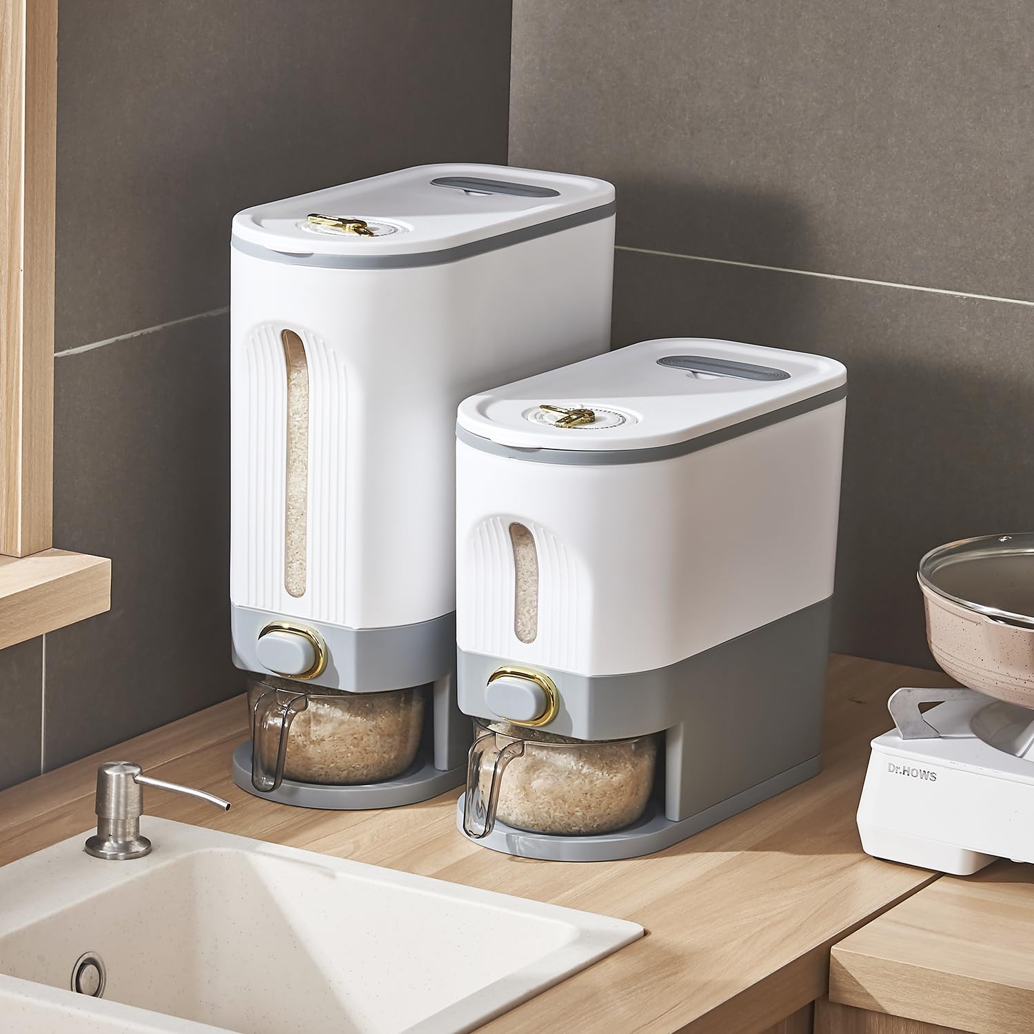 Sooyee compact design fits busy kitchens for organized storage.