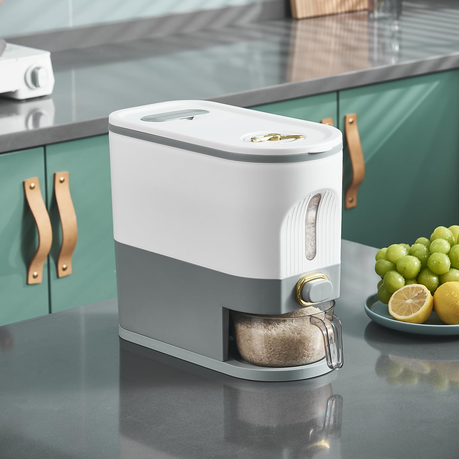 Sooyee transparent scale window lets you monitor fill level easily.