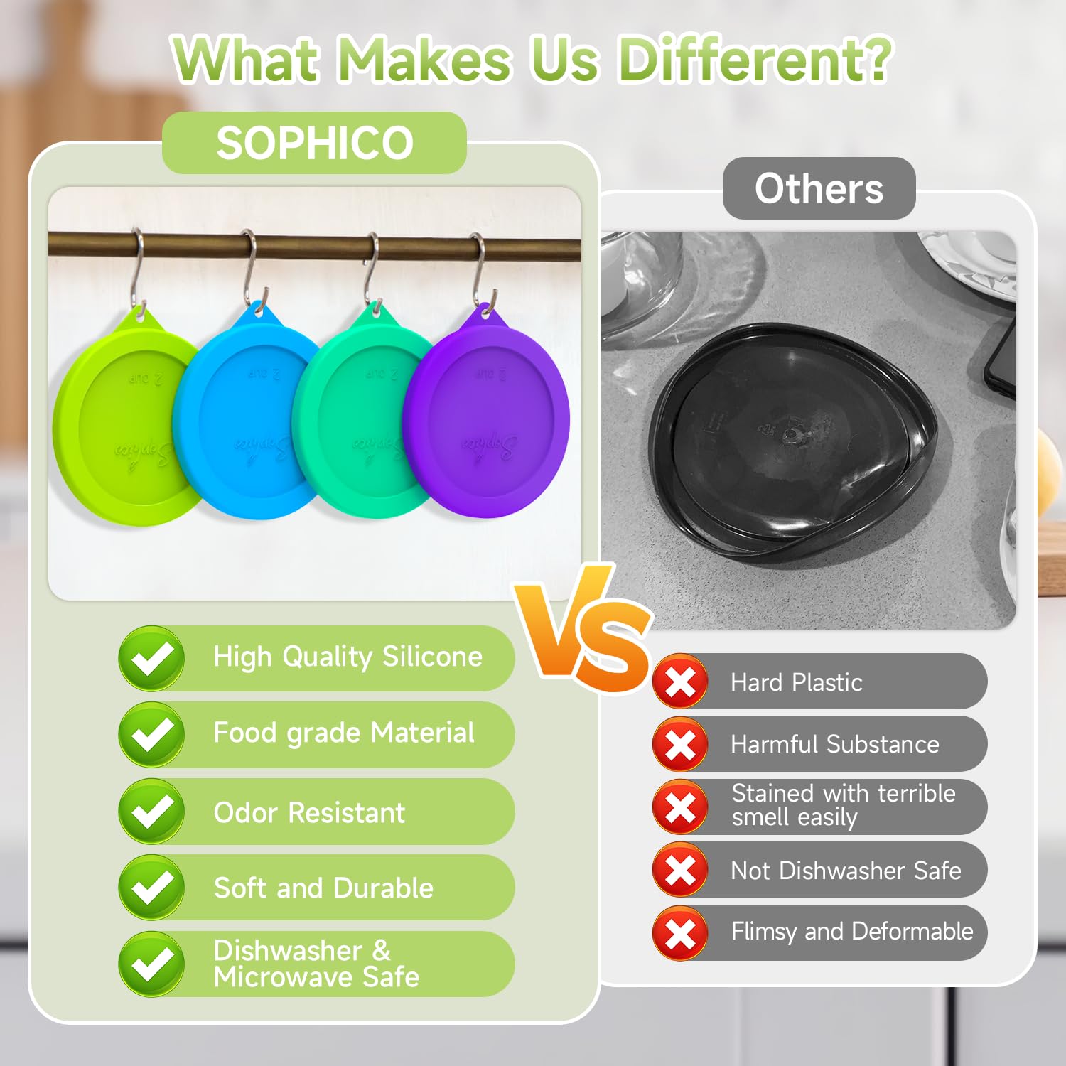 SOPHICO lid is dishwasher safe for easy cleaning.