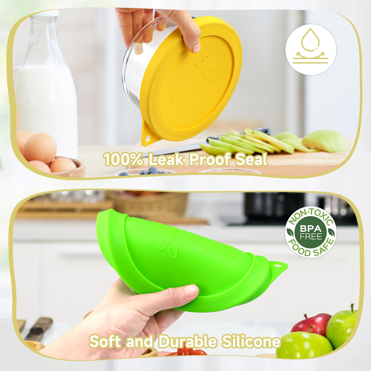 SOPHICO 4 Cup lid dishwasher-safe and durable