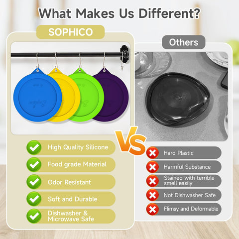 SOPHICO silicone cover with hanging hole design saves space