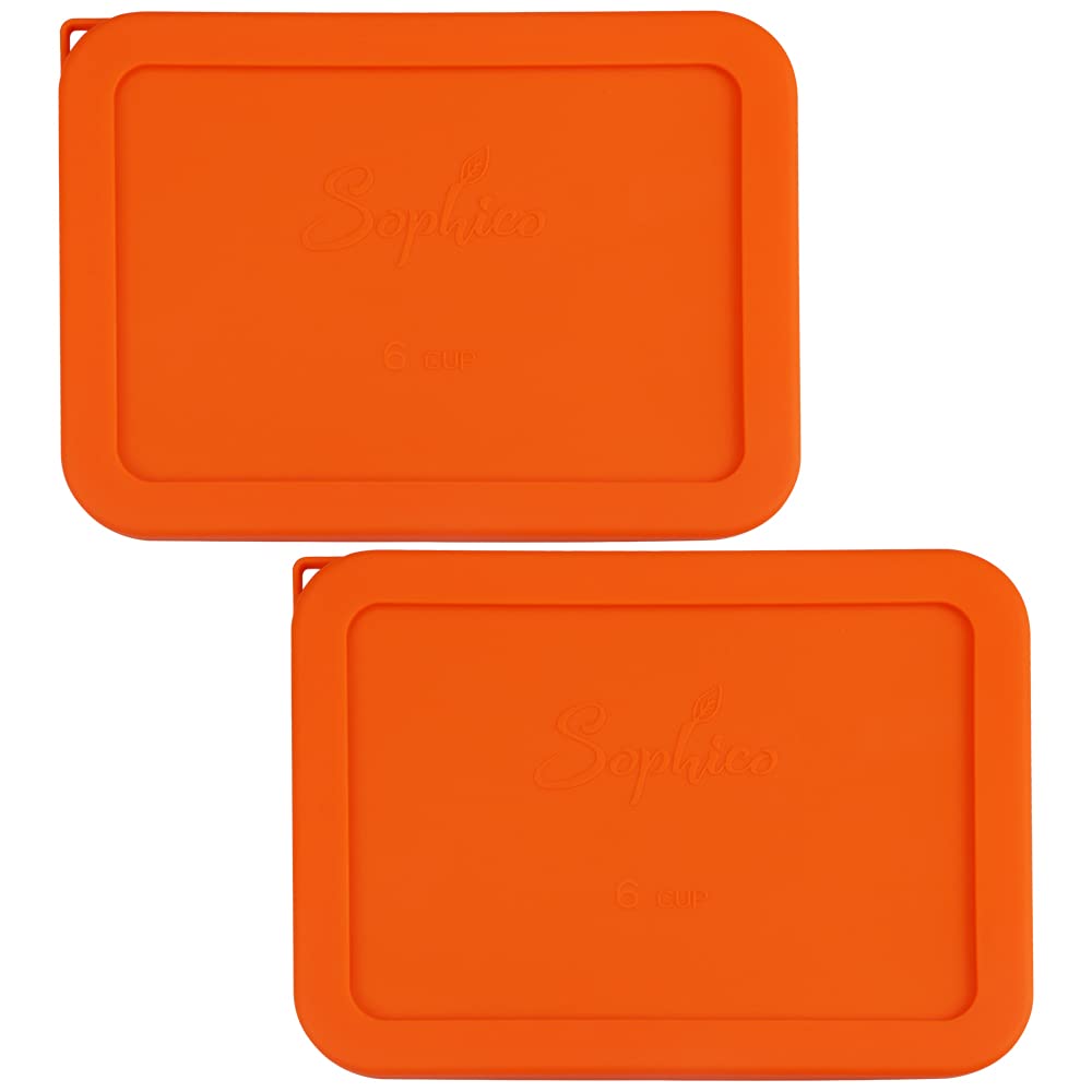 SOPHICO 6-cup rectangle silicone lid with airtight seal keeps leftovers fresh