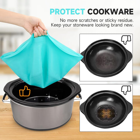 SOPHICO ChefAid silicone liner with dishwasher-safe design and convenient lift handles.
