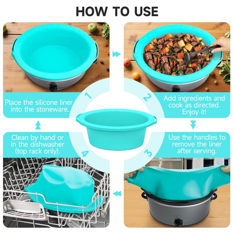 SOPHICO ChefAid grey mint color silicone liner adds a stylish kitchen accessory.